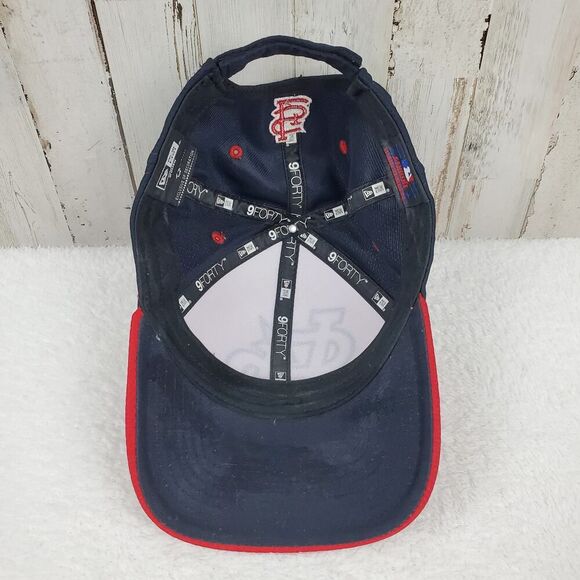New Era St. Louis Cardinals Velcro Baseball Cap Red Blue OSFA - Picture 7 of 8